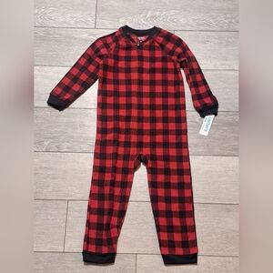 Carter's Red and Black UNISEX Kid's Checkered Onesie